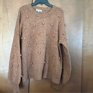 Madewell Brown Textured Sweater